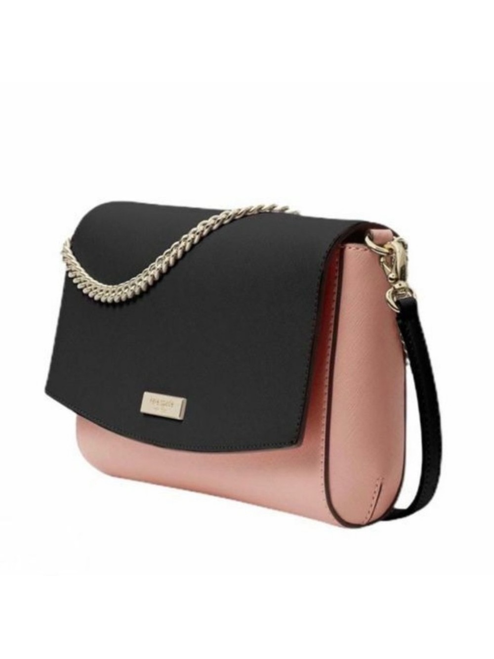Kate Spade Laurel Way Greer Convertible Crossbody Bag in Blush Pink & Black